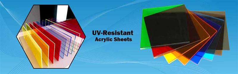 Are acrylic sheets UV-resistant and weatherproof for outdoor use?