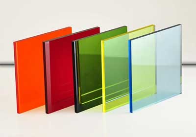 Clear acrylic sheet outdoors showing UV resistance and weatherproof durability