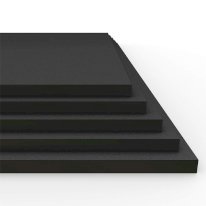 HDPE Plastic Lightweight Sheet Black 2mm Thick
