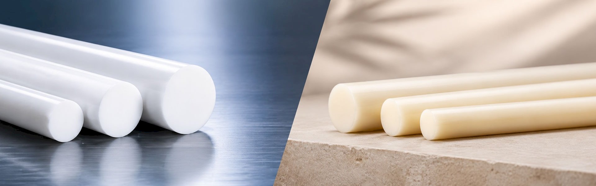Acetal rods and nylon rods used for precision machining and industrial components